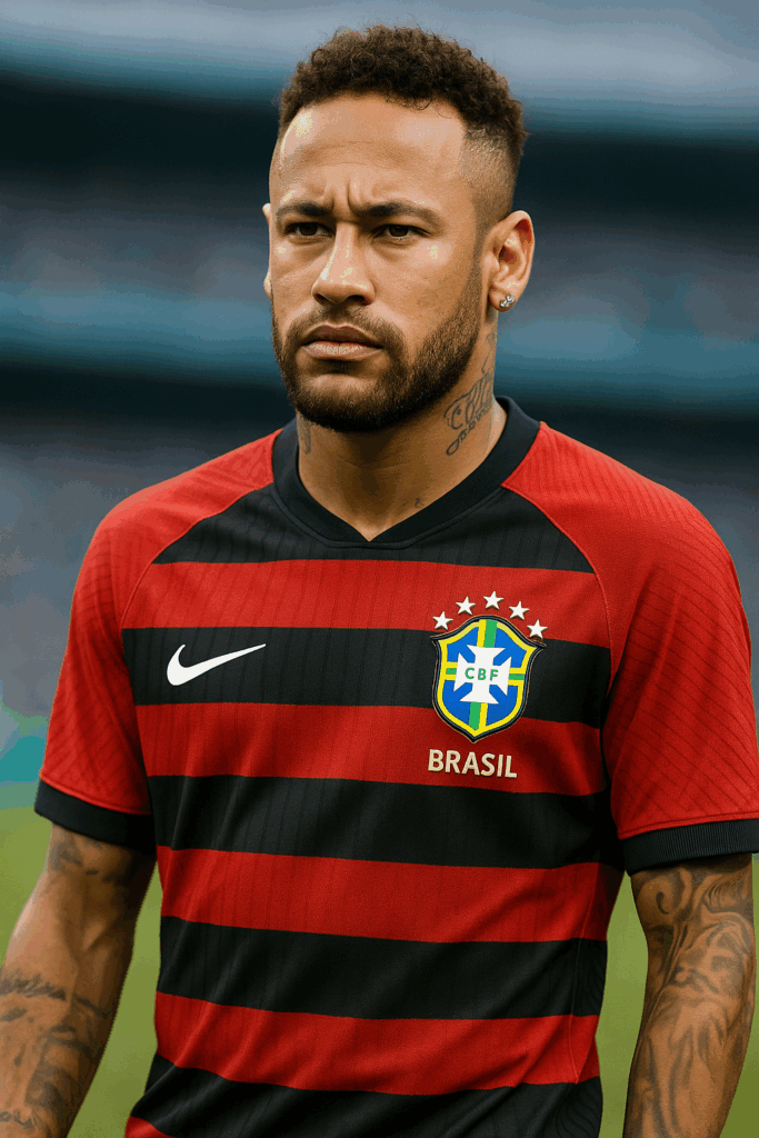 neymar-683x1024 Seleção usará uniforme vermelho e preto na Copa 2026.